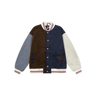 THOM BROWN COLOR BLOCK BOMBER JACKET - 톰브라운 컬러블럭 봄버 자켓