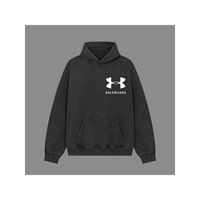 BALENCIAGA X UNDERARMOUR LOGO HOOD SHIRT - 발렌시아가 X 언더아머 콜라보 후드 티셔츠