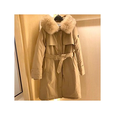 PRADA LADY FOX FUR HOODIE BELT PADDING - 프라다 폭스퍼 후드 벨트패딩