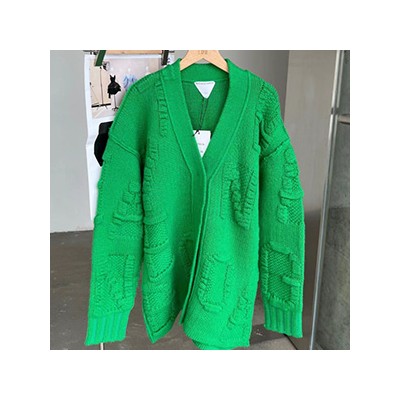 BOTTEGA VENETA ALPHABET CHENILLE CARDIGAN - 보테가베네타 알파벳 셔닐 가디건