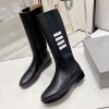 THOM BROWNE HIGH CHELSEA BOOTS - 톰브라운 사선 하이 첼시부츠