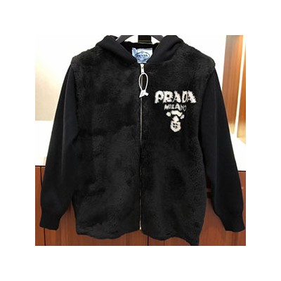 PRADA WOOL ZIP UP JACKET - 프라다 양털 집업 자켓