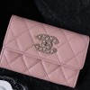 CHANEL FLAP CARD HOLDER - 샤넬 큐빅로고 플랩 카드홀더