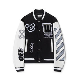 OFF WHITE PATCH DETAILED BOMBER - 오프화이트 패치 디테일 봄버