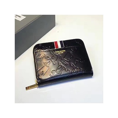 THOM BROWNE WALLET - 톰브라운 블랙 남녀공용 카드동전지갑