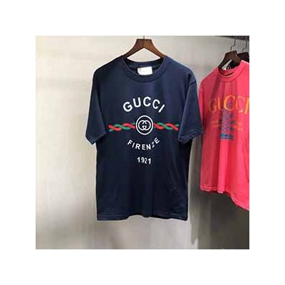 GUCCI 1921 LOGO T SHIRT - 구찌 1921 로고 반팔 티셔츠