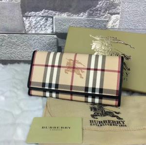 BURBERRY HORSEFERRY CHECK WALLET - 버버리 호스페리체크 여성용 지퍼 장지갑