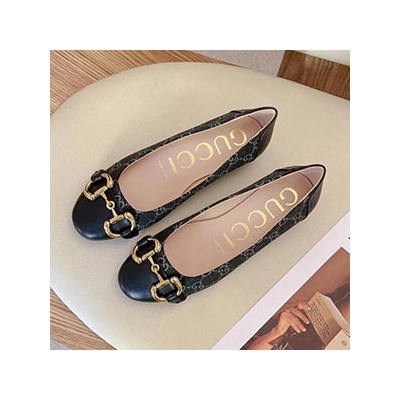 GUCCI HORSEBIT ROUND FLAT SHOES - 구찌 홀스빗 라운드 플랫슈즈