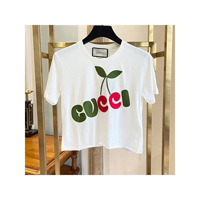 GUCCI CHERRY PRINT T-SHIRT - 구찌 체리 프린트 티셔츠