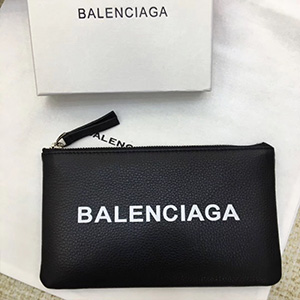 BALENCIAGA LEATHER WALLET - 발렌시아가 레더 지퍼 카드지갑