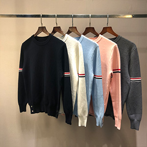 THOM BROWNE MILANO RWB STRIPE KNIT - 톰브라운 밀라노 RWB 스트라이프 니트