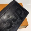 [HOT ITEM] LOUIS VUITTON X SUPREME LEATHER CARD WALLET - 루이비통 슈프림 콜라보 가죽 카드지갑