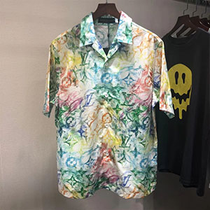 LOUIS VUITTON SHORT SLEEVE SHIRT - 루이비통 모노그램 반팔 셔츠