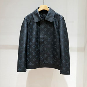 LOUIS VUITTON MONOGRAM LEATHER JACKET - 루이비통 모노그램 가죽 자켓