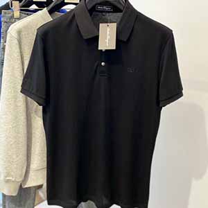 SALVATORE FERRAGAMO LOGO COLLAR T SHIRT - 살바토레 페레가모 로고 카라 반팔 티셔츠