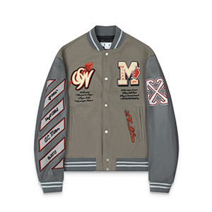 OFF WHITE PATCH DETAILED BOMBER - 오프화이트 패치 디테일 봄버