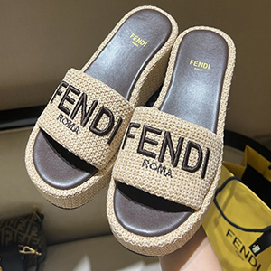 FENDI SUNSHINE SLIDES PLATFROM SANDAL - 펜디 션사인 슬라이드 플랫폼 샌들