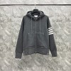 THOM BROWN KNIT HOOD JIP UP - 톰브라운 니트 후드 집업