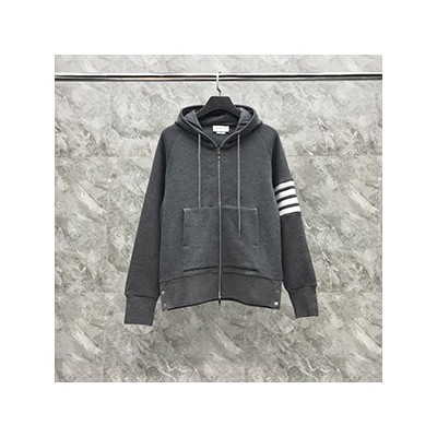 THOM BROWN KNIT HOOD JIP UP - 톰브라운 니트 후드 집업