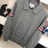 THOM BROWNE KNIT JACKET - 톰브라운 사선완장 니트 자켓