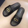 CHRISTIAN DIOR METAL LOGO SLIPPER - 디올 메탈로고 슬리퍼