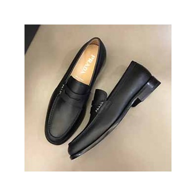 PRADA LEATHER LOAFER - 프라다 남성용 가죽 로퍼