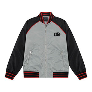 DOLCE & GABBANA SATIN SPORTS BOMBER JACKET - 돌체앤가바나 새틴 스포츠 봄버 자켓