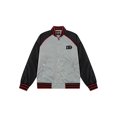 DOLCE & GABBANA SATIN SPORTS BOMBER JACKET - 돌체앤가바나 새틴 스포츠 봄버 자켓