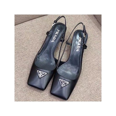 PRADA TRIANGLE LOGO SLING BACK - 프라다 삼각로고 슬링백