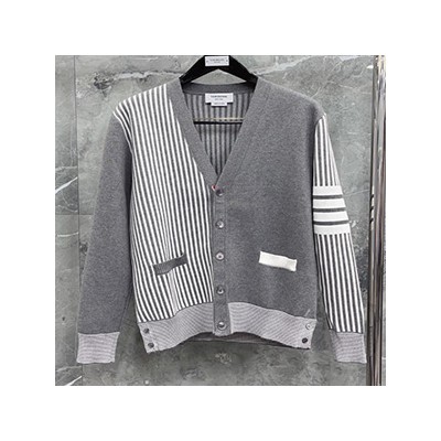 THOM BROWN STRIPE PATTERN GARDIGAN - 톰브라운 스트라이프 시어서커 가디건