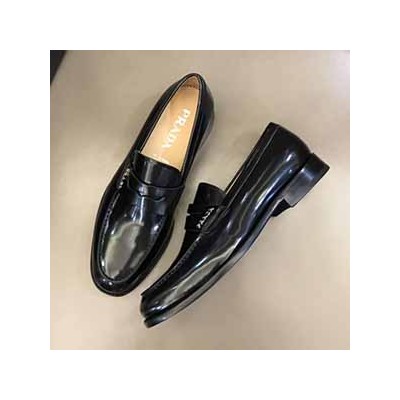 PRADA LEATHER LOAFER - 프라다 남성용 가죽 로퍼