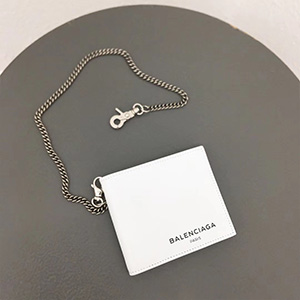 [2018 NEW ARRIVAL] BALENCIAGA LOGO CHAIN WALLET - 발렌시아가 로고 체인 반지갑