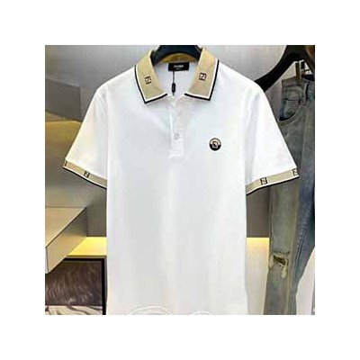 FENDI SHORT COLLAR T SHIRT - 펜디 반팔 카라 티셔츠