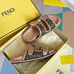 [NEW ARRIVAL] FENDI BAGUETTE VELCRO SLIPPER - 펜디 바게트 벨크로 슬리퍼