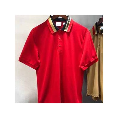 BURBERRY LOGO COLLAR T SHIRT - 버러리 카라 반팔 티셔츠