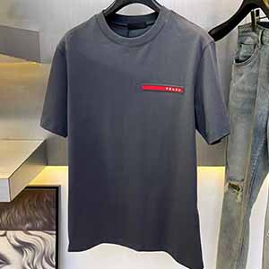 PRADA LOGO T-SHIRT - 프라다 반팔 티셔츠