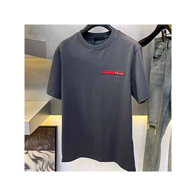 PRADA LOGO T-SHIRT - 프라다 반팔 티셔츠