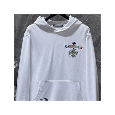 CHROMEHEARTS LOGO HOOD SHIRT - 크롬하츠 로고 후드 티셔츠