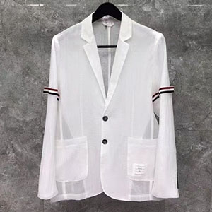 THOM BROWNE ARMBAND COTTON JACKET - 톰브라운 암밴드 코튼 자켓