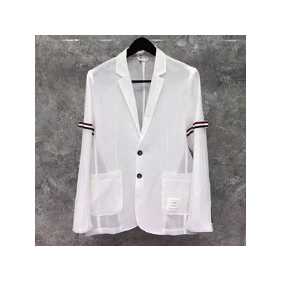 THOM BROWNE ARMBAND COTTON JACKET - 톰브라운 암밴드 코튼 자켓