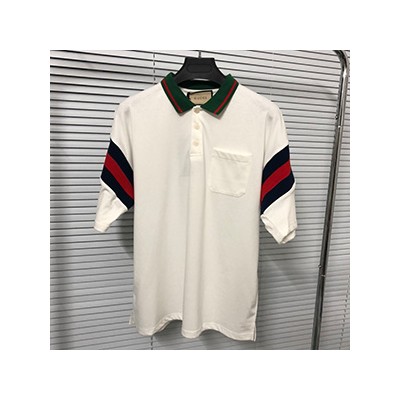 GUCCI POLO COLLAR T SHIRT - 구찌 클래식 카라 반팔티셔츠