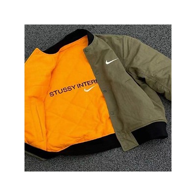 STUSSY X NIKE REVERSIBLE VARSITY JACKET - 스투시 X 나이키 리버시블 바티시 자켓