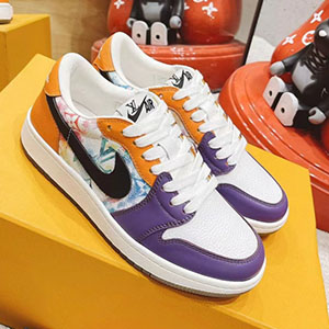 [NEW ARRIVAL] LOUIS VUITTON x NIKE COLLABORATION ARI JORDAN1 LOW - 루이비통 나이키 콜라보 에어조던1 로우 한정판 스니커즈