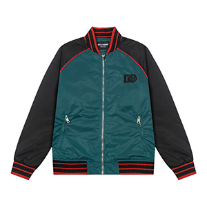 DOLCE & GABBANA SATIN SPORTS BOMBER JACKET - 돌체앤가바나 새틴 스포츠 봄버 자켓