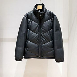 BURBERRY LEATHER PADDING JACKET - 버버리 가죽 패딩 자켓