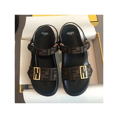 FENDI LADY FF LOGO SANDAL - 펜디 여성용 FF로고 샌들