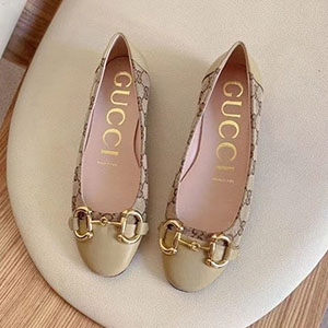 GUCCI HORSEBIT ROUND FLAT SHOES - 구찌 홀스빗 라운드 플랫슈즈