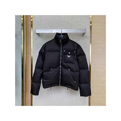 PRADA RE-NYLON CROPPED DOWN JACKET - 프라다 리나일론 크롭 다운 자켓