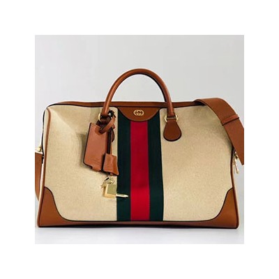  GUCCI VINTAGE CANVAS CARRYON DUFFLE BAG - 구찌 빈티지 캔버스 캐리온 더플 백