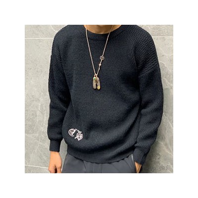 CHROMEHEARTS ROUND KNIT - 크롬하츠 라운드 니트